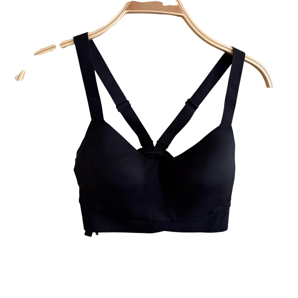 Victoria's Secret On Point Black Adjustable Crossback Sports Bra Size Large